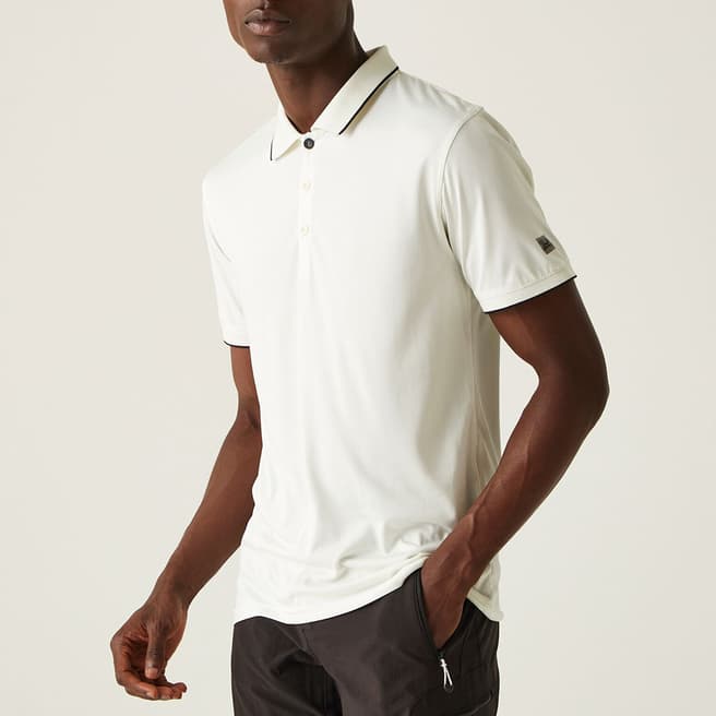 Regatta White Remex Jersey Polo