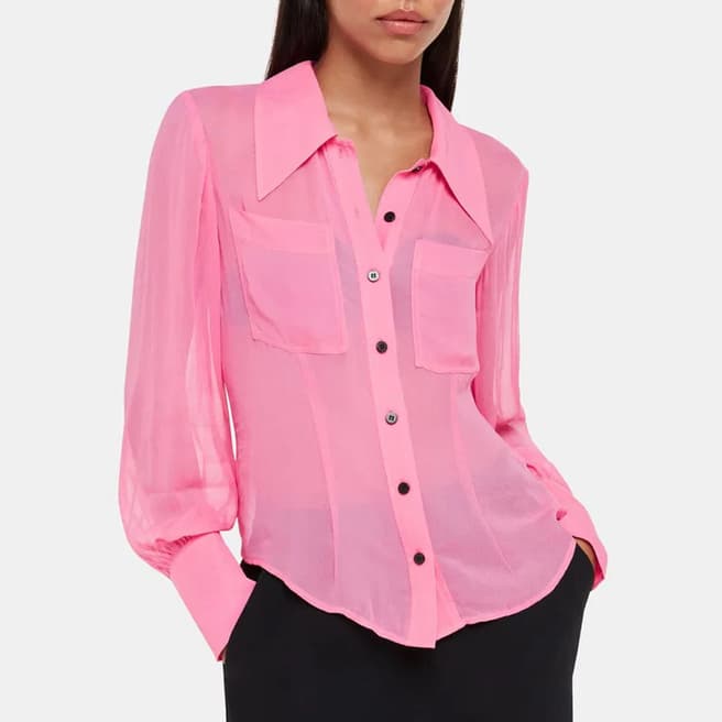 WHISTLES Pink Penelope Shirt