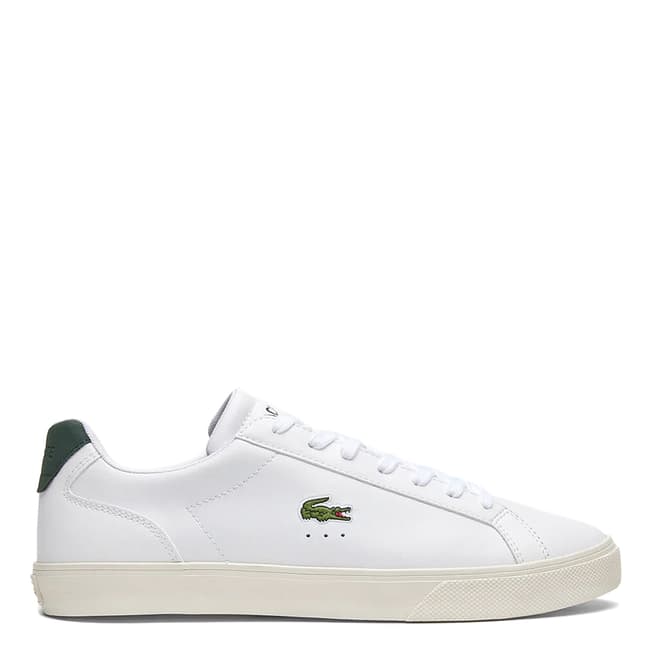 Lacoste Men's White/Green Lerond Pro Leather Trainers