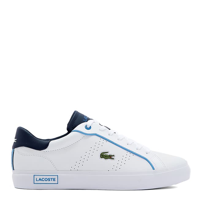 Lacoste Men's White/Navy Powercourt 2.0 Trainers