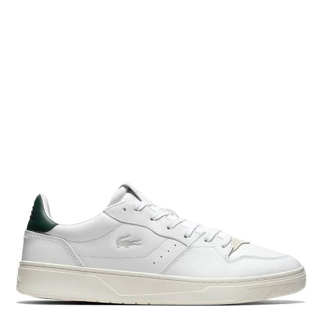 Lacoste Men's White/Green Court Lisse Trainers