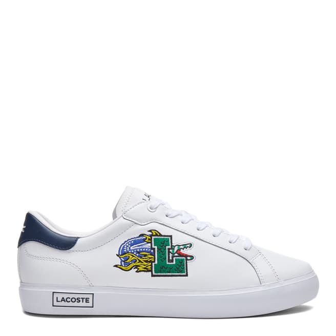 Lacoste Men's White/Nacy Powercourt Trainers