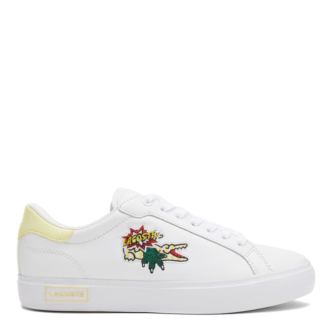 Lacoste Women's White/Yellow Powercourt 222 Trainers