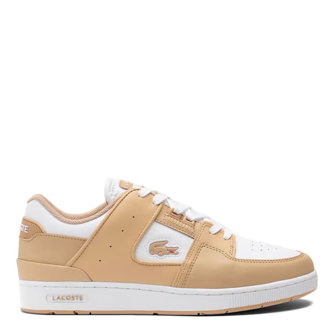 Lacoste Women's Brown Multi Court Cage Leather Trainers