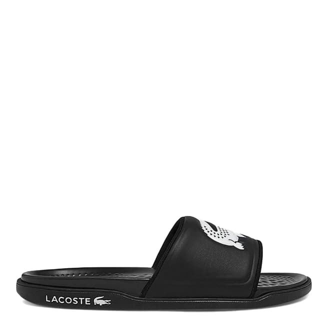 Lacoste Men's Black/White Croco Dualiste Slides