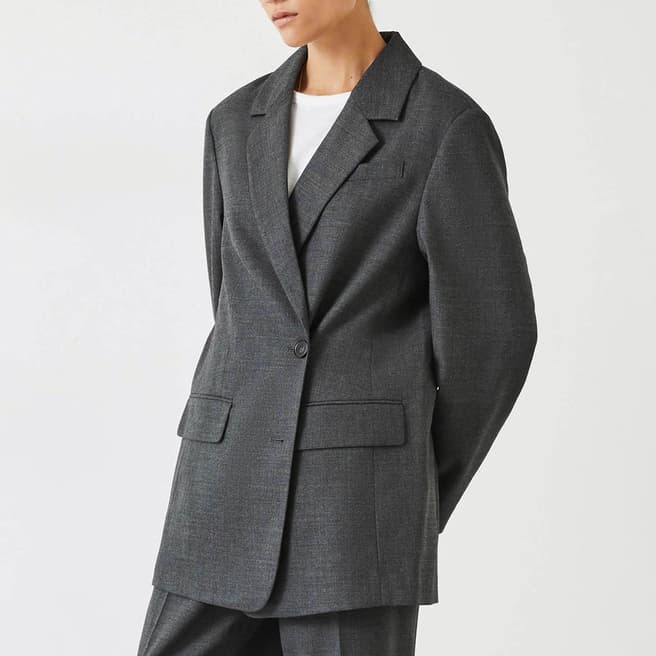 hush Grey Carla Tailored Blazer