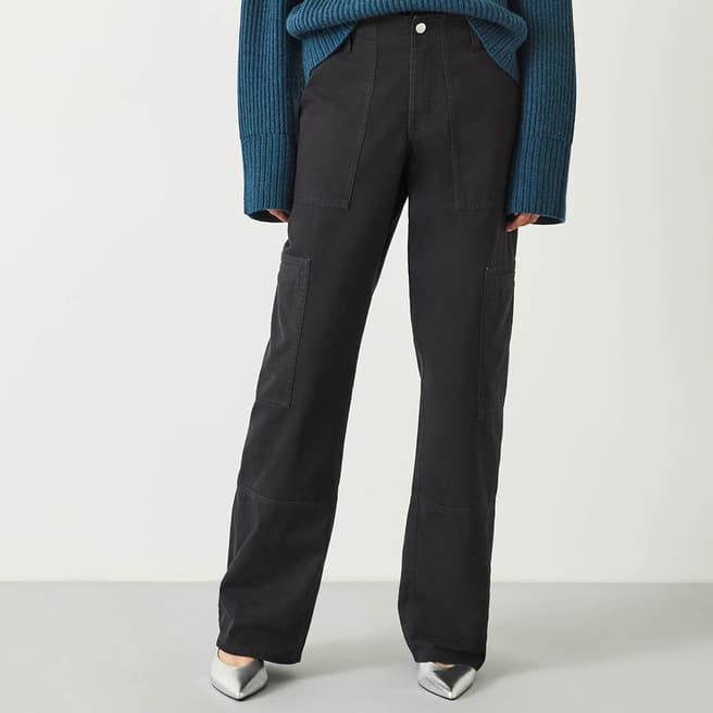 hush Black Sydney Cotton Trousers