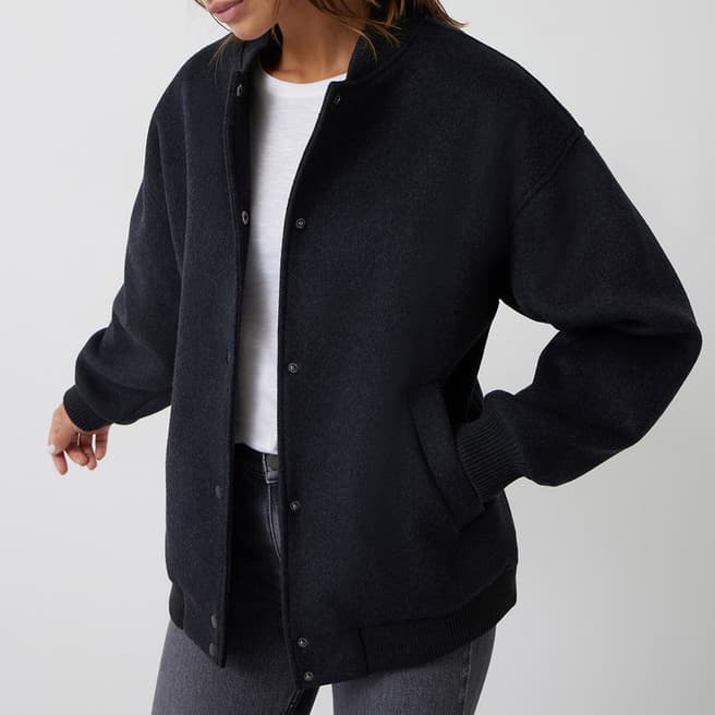 hush Charcoal Lottie Bomber Jacket