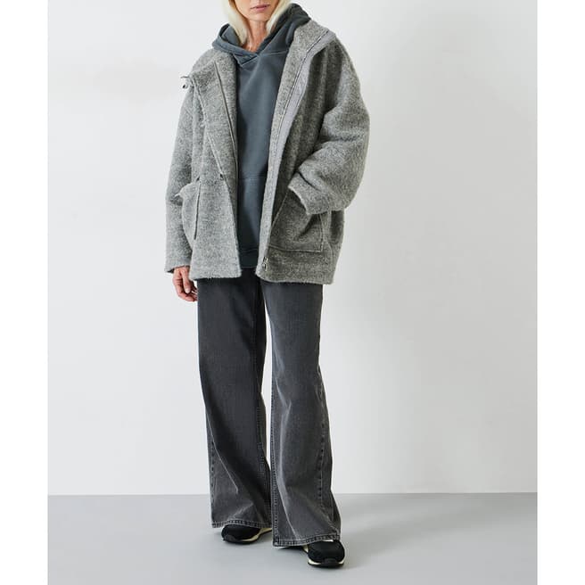 hush Grey Kai Cocoon Jacket