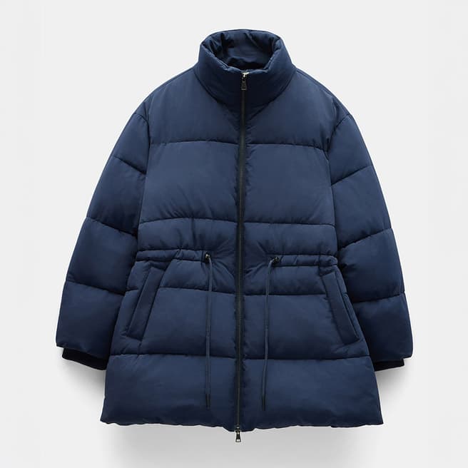 hush Navy Joanna A-Line Puffer