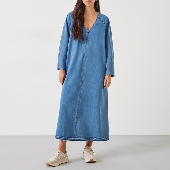 hush Blue Denim Marina Cotton Dress