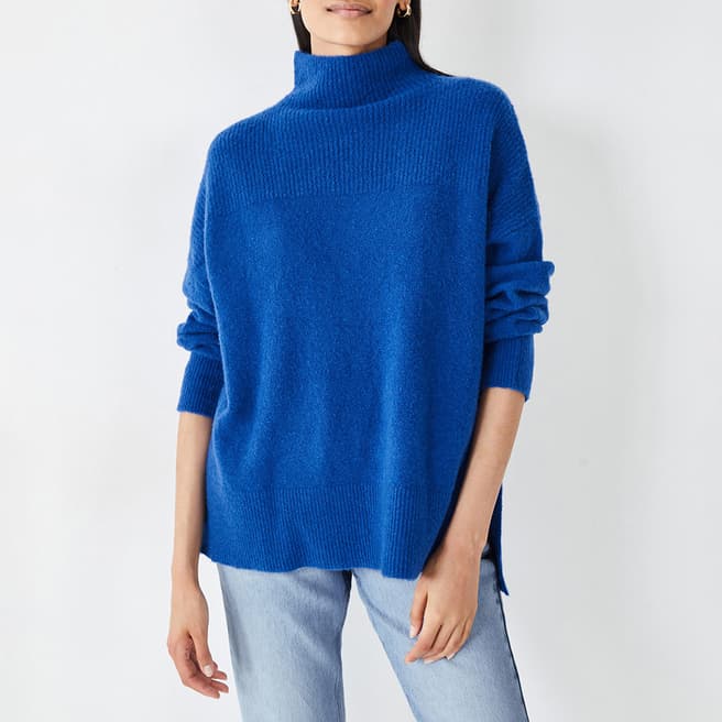 hush Blue Meredith Wool Blend Jumper