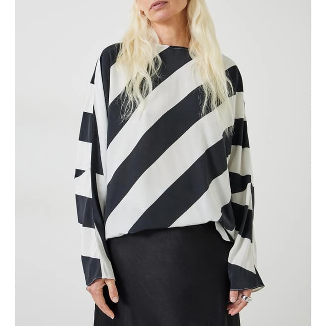 hush Navy Whitney Striped Top