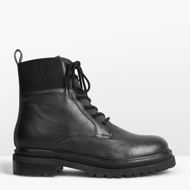 hush Black Trinity Leather Boots