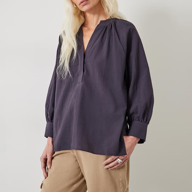 hush Charcoal Rhea Cotton Top