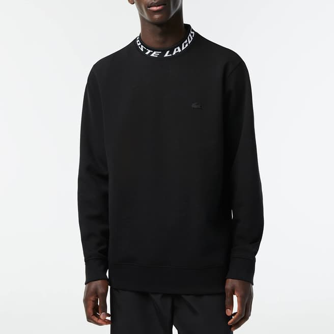 Lacoste Black Crew Neck Sweatshirt