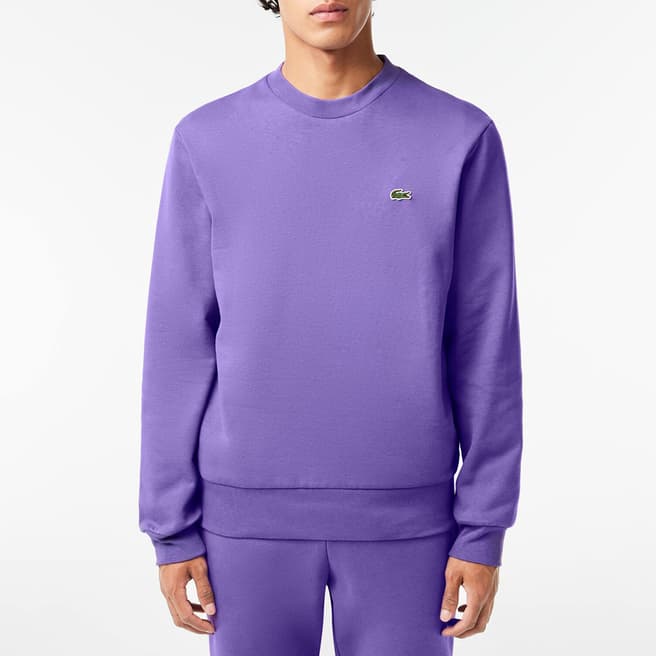 Lacoste Purple Crew Neck Sweatshirt