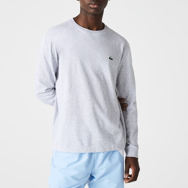 Lacoste Light Grey Crew Neck Sweatshirt