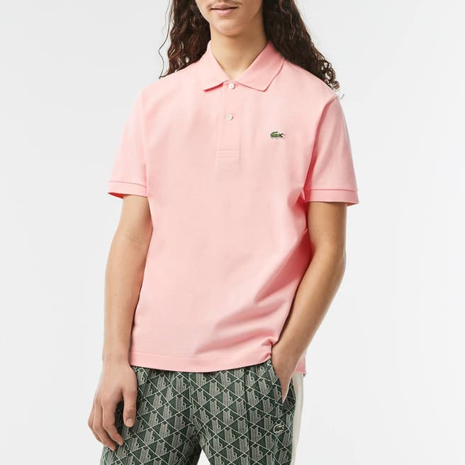 Lacoste Pale Pink Short Sleeve Polo Shirt