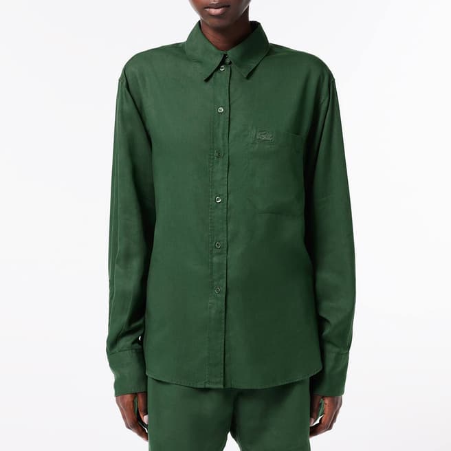 Lacoste Green Loose Sleeve Shirt