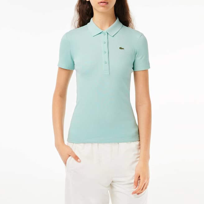 Lacoste Light Blue Cotton Blend Polo Shirt