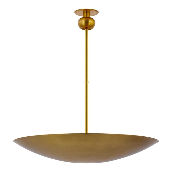 Palmoa Contreras for Visual Comfort & Co. Comtesse XL Uplight Chandelier in Hand-Rubbed Antique Brass