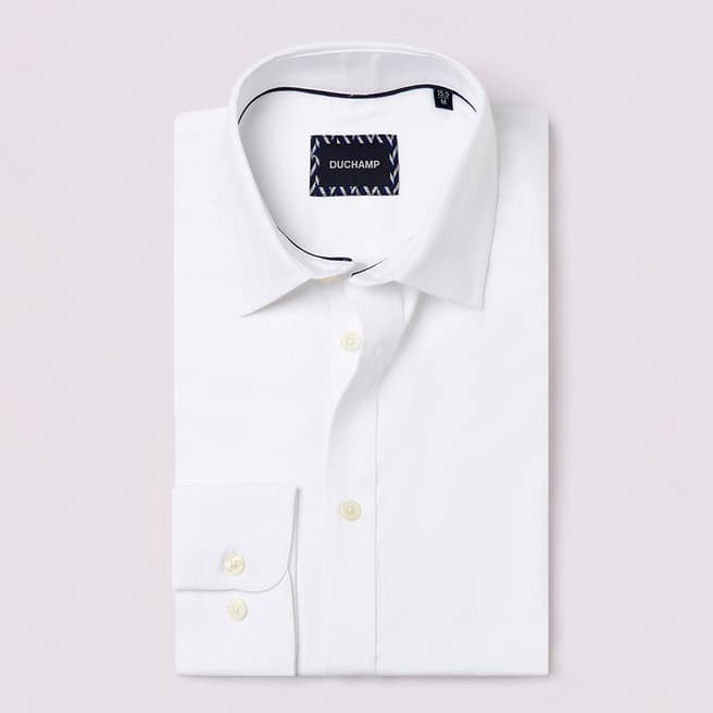 Duchamp White Royal Oxford Cotton Shirt