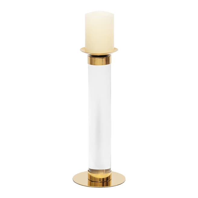 LIANG & EIMIL Crystal Candle Holder With Gold Colour Detail, Tall