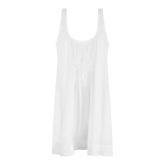 Pranella White Aloha Slip Dress