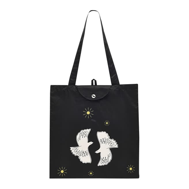 Radley Black Two Turtle Doves Responsible Foldaway