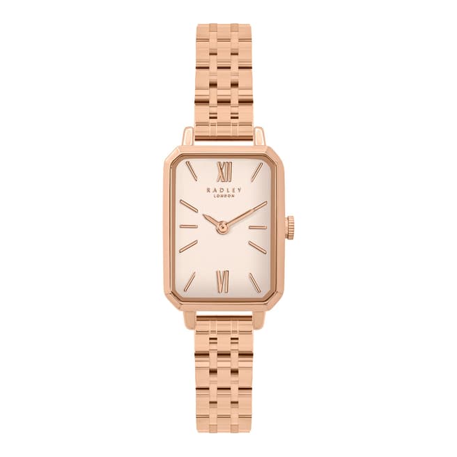 Radley Rose Gold Rectangle Bracelet Watch