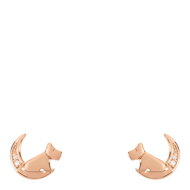 Radley Dog In Moon Earrings With Diamonds