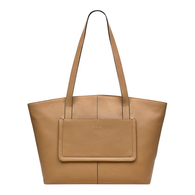 Radley Dark Butter Sycamore Grove Medium Ziptop Tote