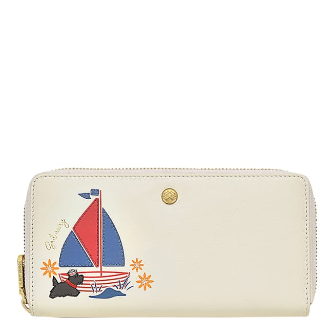 Radley Chalk Sail Away Large Zip Around Matinee