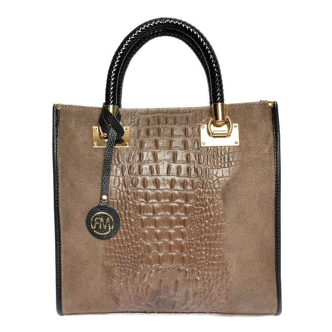 Roberta M Roberta M Grey Tote Bag