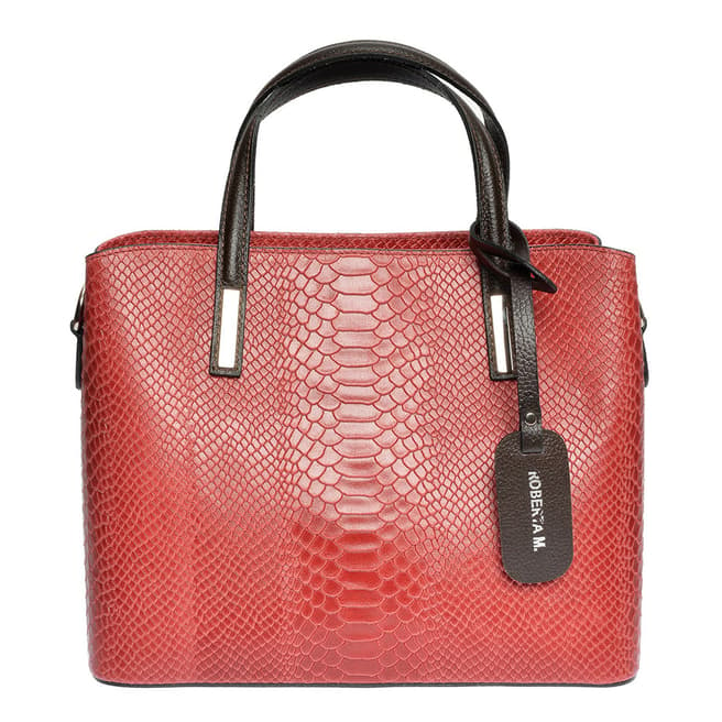 Roberta M Roberta M Red Top Handle Bag