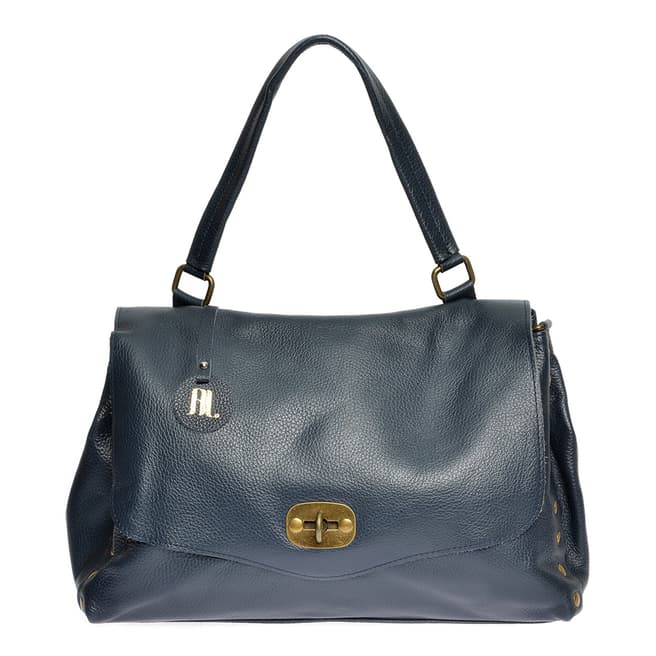 Anna Luchini Anna Luchini Blue Top Handle Bag