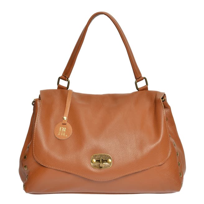 Anna Luchini Anna Luchini Brown Top Handle Bag