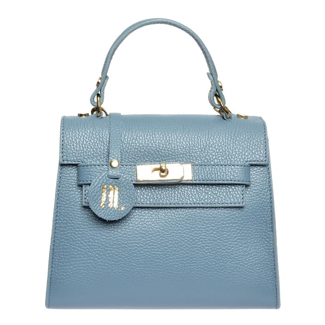 Anna Luchini Anna Luchini Blue Top Handle Bag