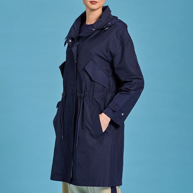 Gant Navy Short Wind Parka Jacket