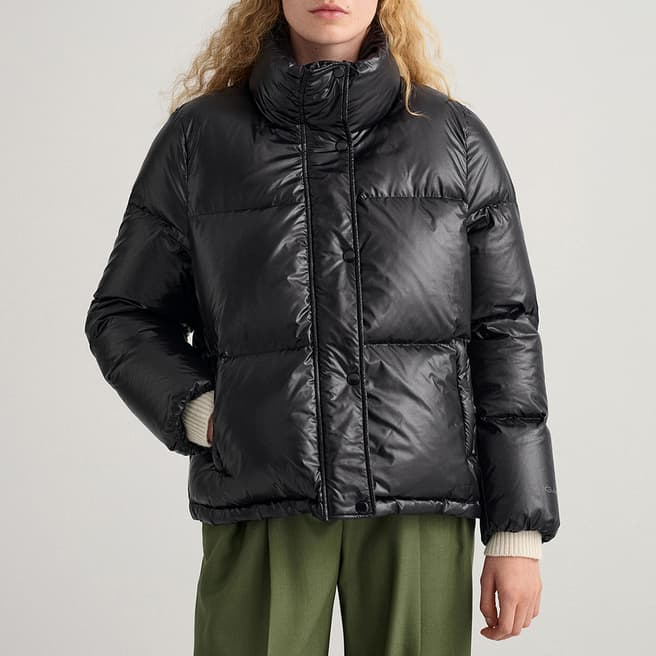 Gant Black Cropped Down Jacket