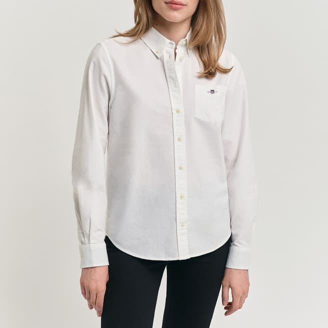 Gant White Oxford Cotton Shirt