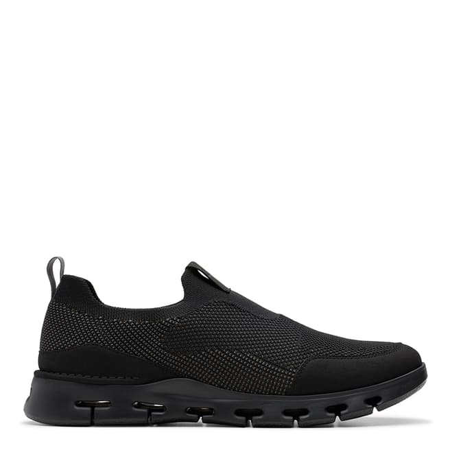 Clarks Men's Black Nature X Ease Combination Slip On Trainers