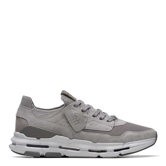 Clarks Men's Grey NXE Lo Top Trainers