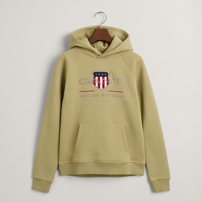 Gant Teen's Camel Archive Shield Hoodie