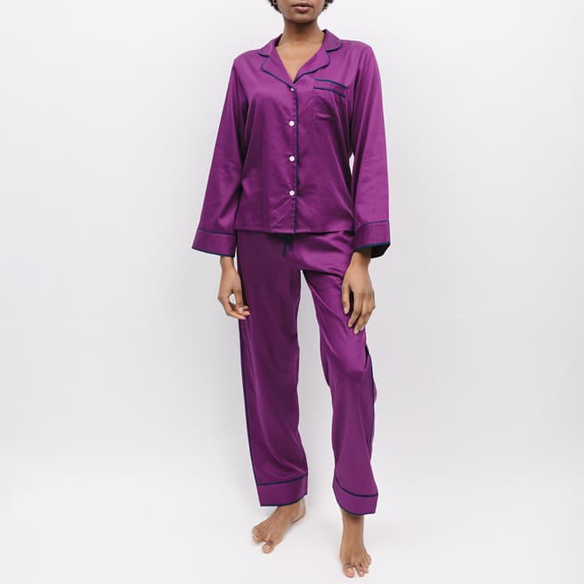 Fable & Eve Purple Southbank Pyjama Set