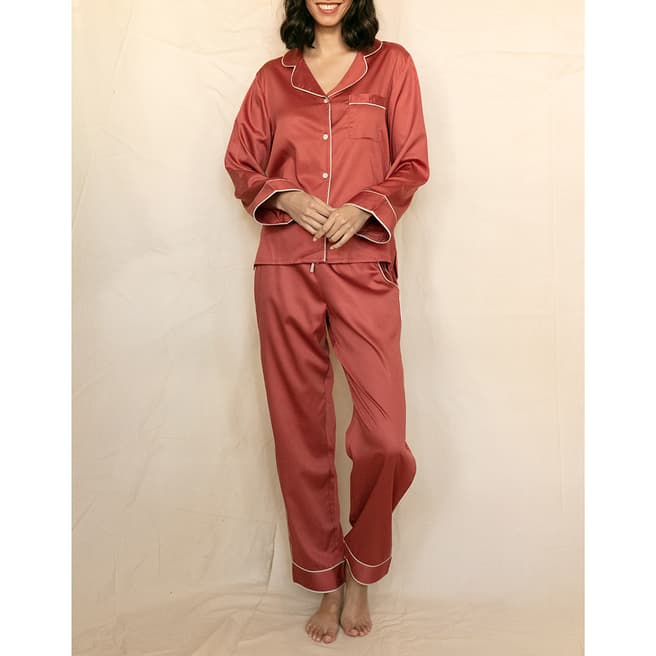 Fable & Eve Orange Islington Pyjama Set