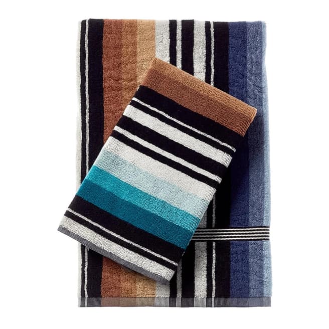 Missoni Home Barnaby Set of 2 Towels, Turquoise