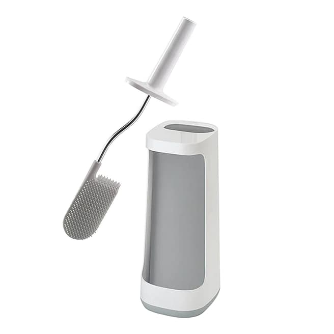 Joseph Joseph Flex™ Plus Light Grey Toilet Brush with Storage Caddy