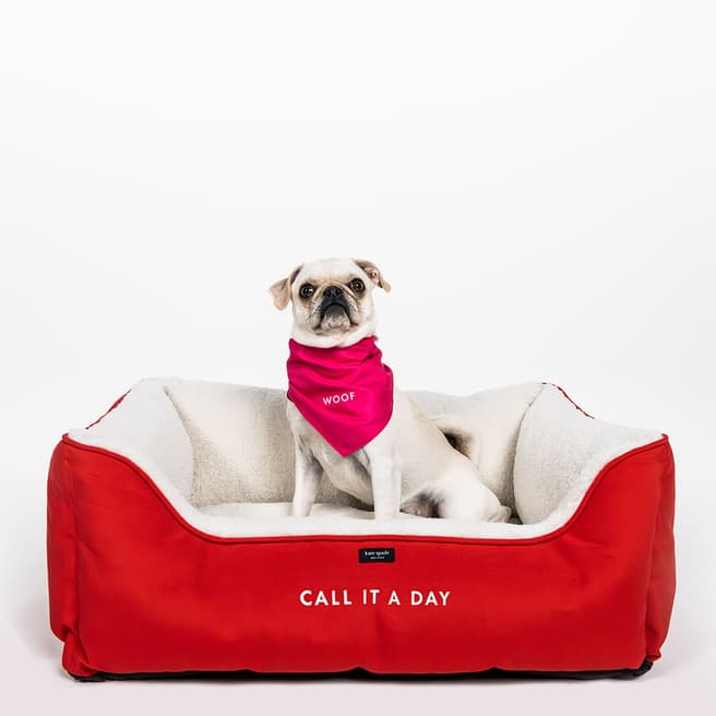 Kate Spade Pet Bed, Colorblock Red/Pink (Call It A Day)